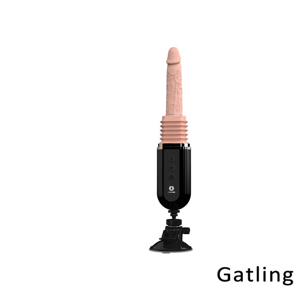 Gatling – Thrusting Dildo with Suction Base & 9 Vibration Modes